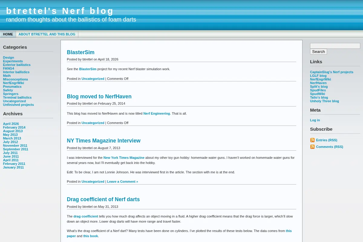 btrettel's Nerf blog
