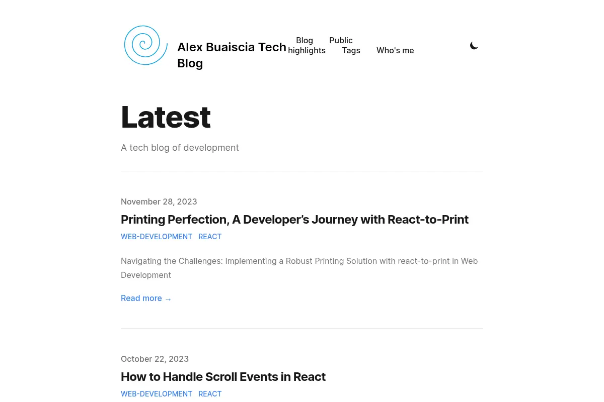 Alex Buaiscia Blog