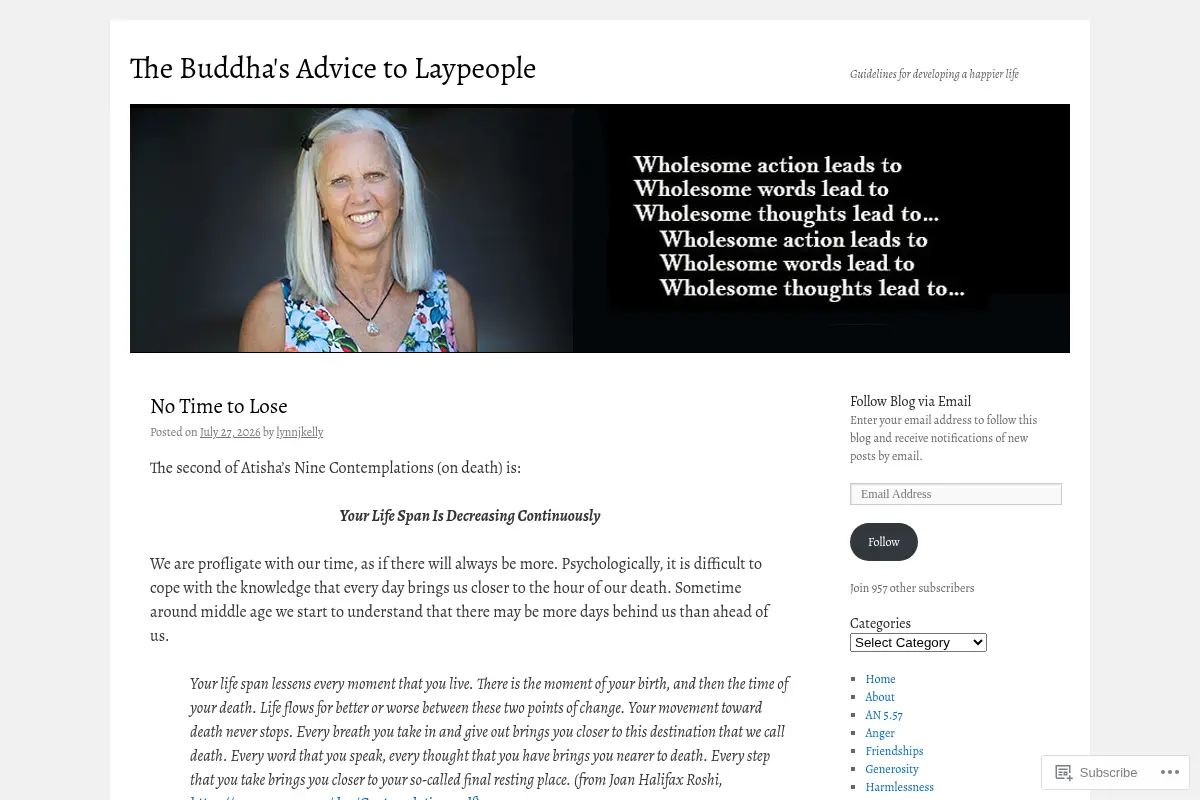 The Buddha's Advice to Laypeople