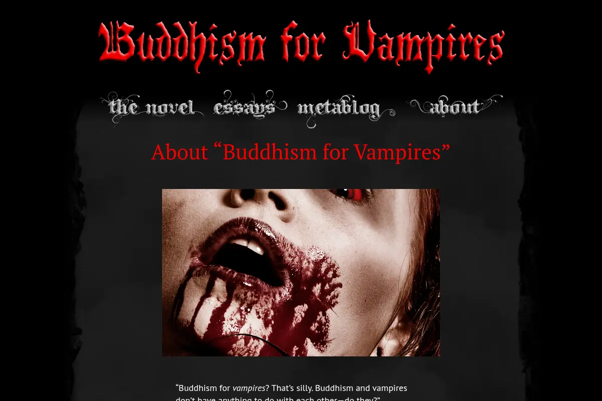 Buddhism for Vampires