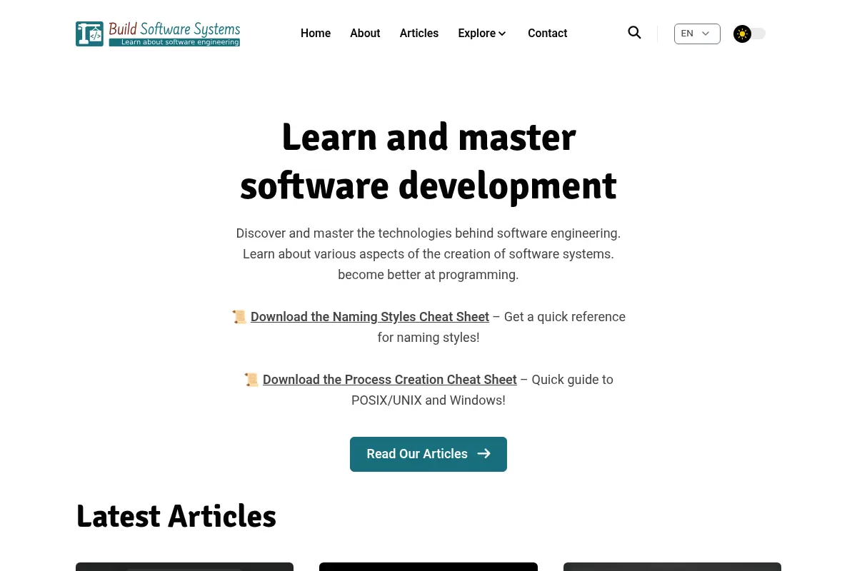 Build Software Systems