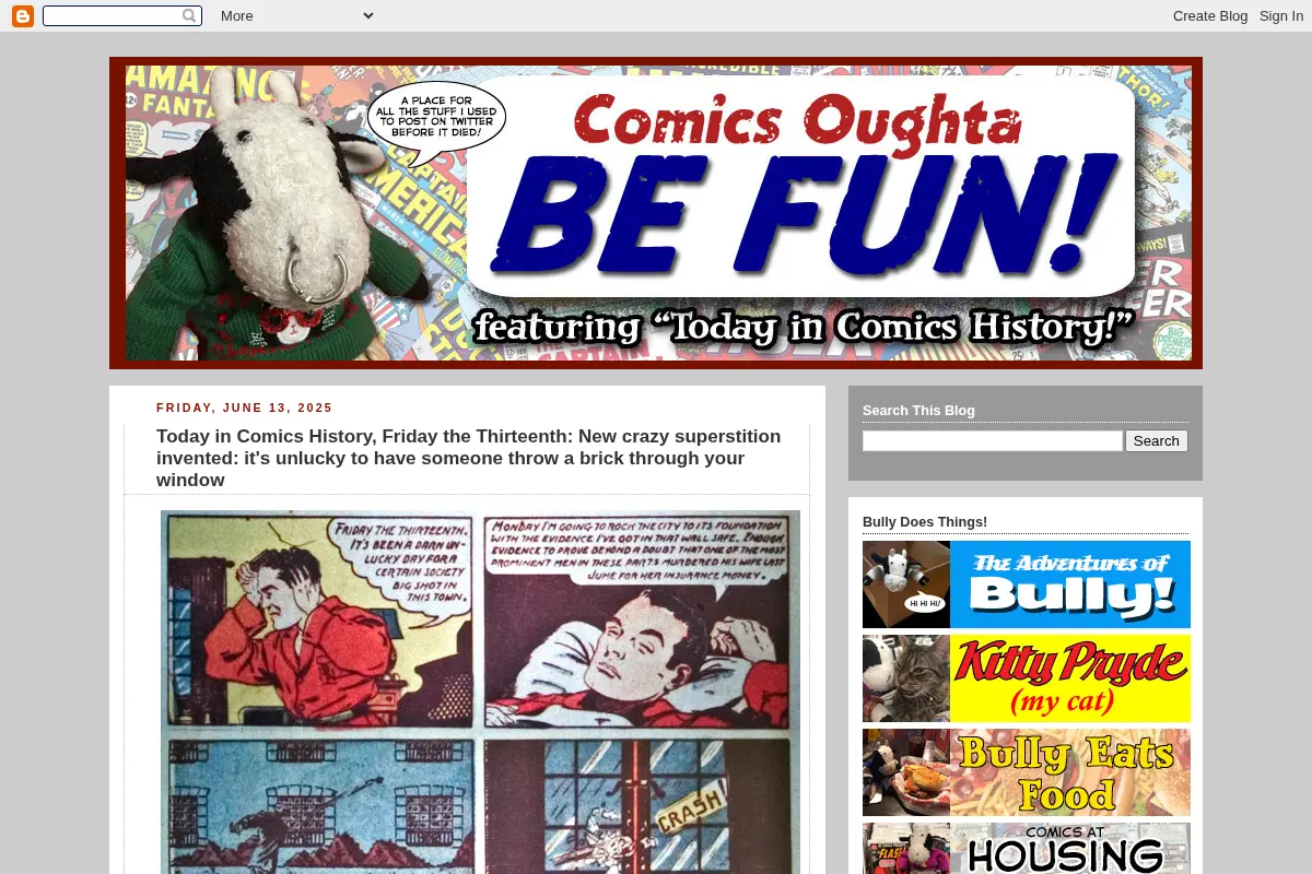 Bully Says: Comics Oughta Be Fun!