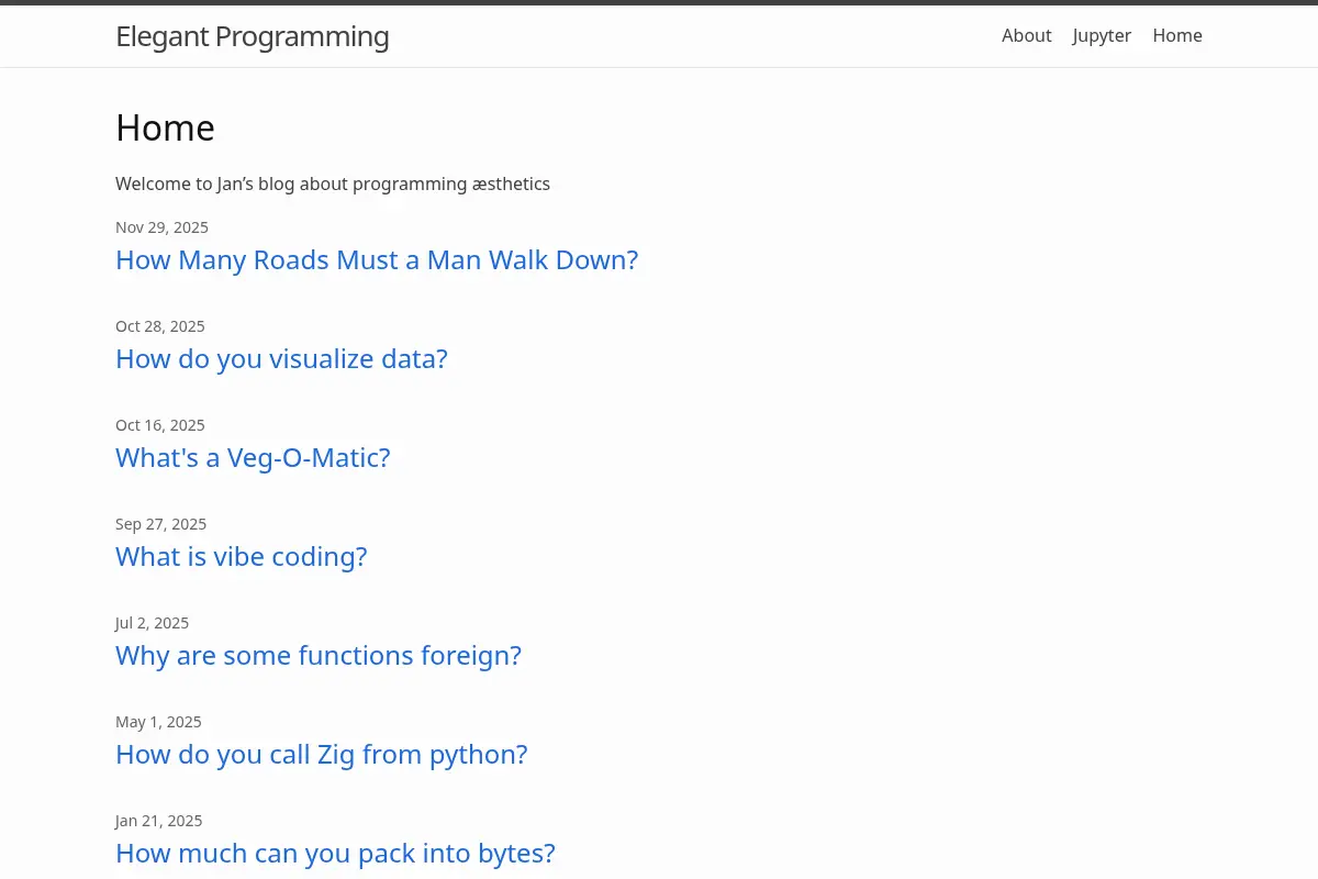 Elegant Programming