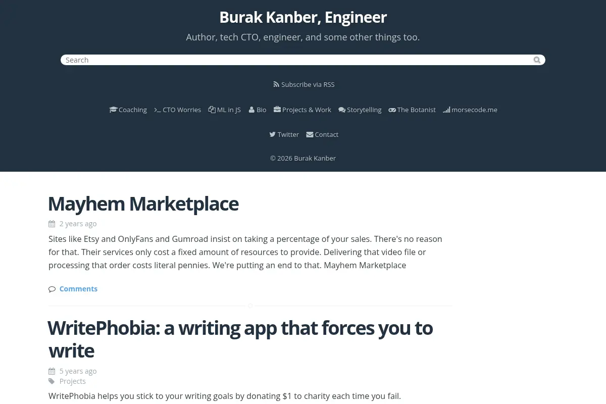 Burak Kanber, Engineer