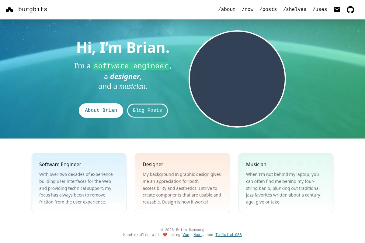 Brian Hamburg | Software Engineer, Designer, Musician