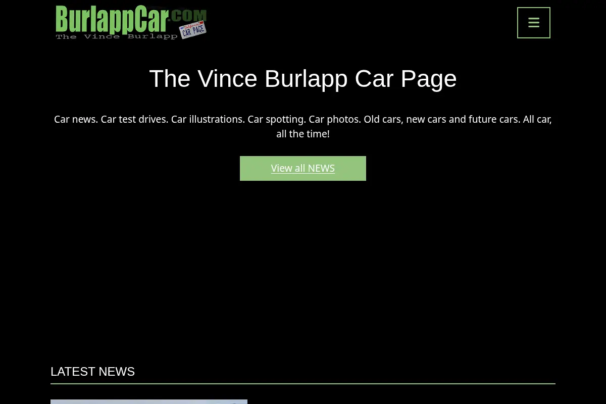 BurlappCar - The Vince Burlapp Car Page