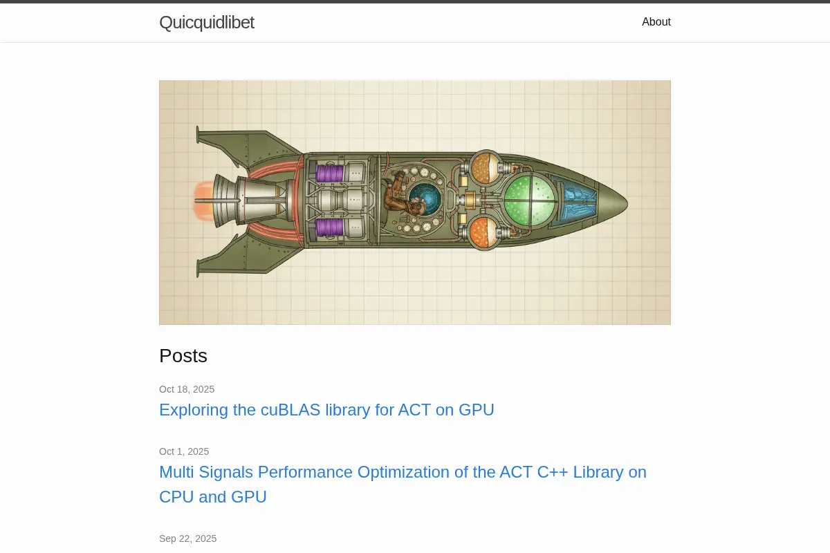 Quicquidlibet | Explorations in engineering and art.