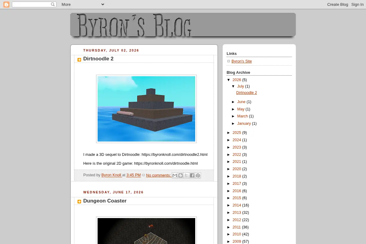 Byron's Blog