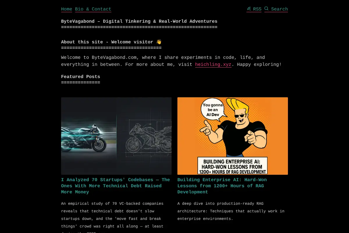 ByteVagabond – Digital Tinkering & Real-World Adventures