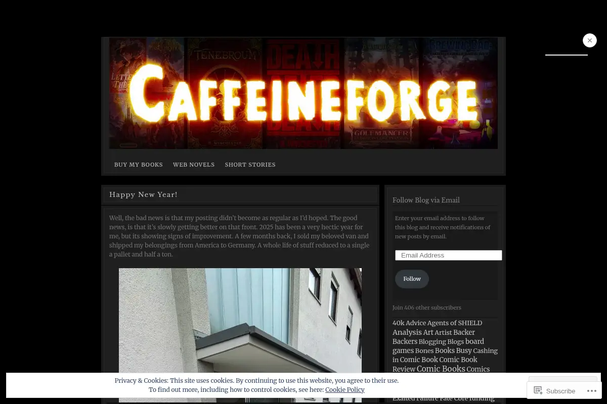 Caffeineforge | D. Winchester's Author Blog