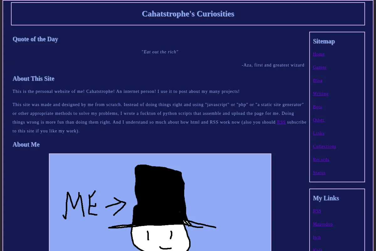 Cahatstrophe's Curiosities