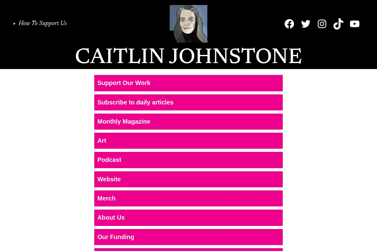 Caitlin Johnstone – Daily Writings About The End Of Illusions