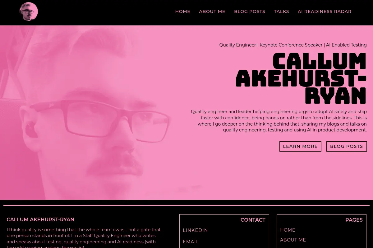 Callum Akehurst-Ryan's Testing Blog
