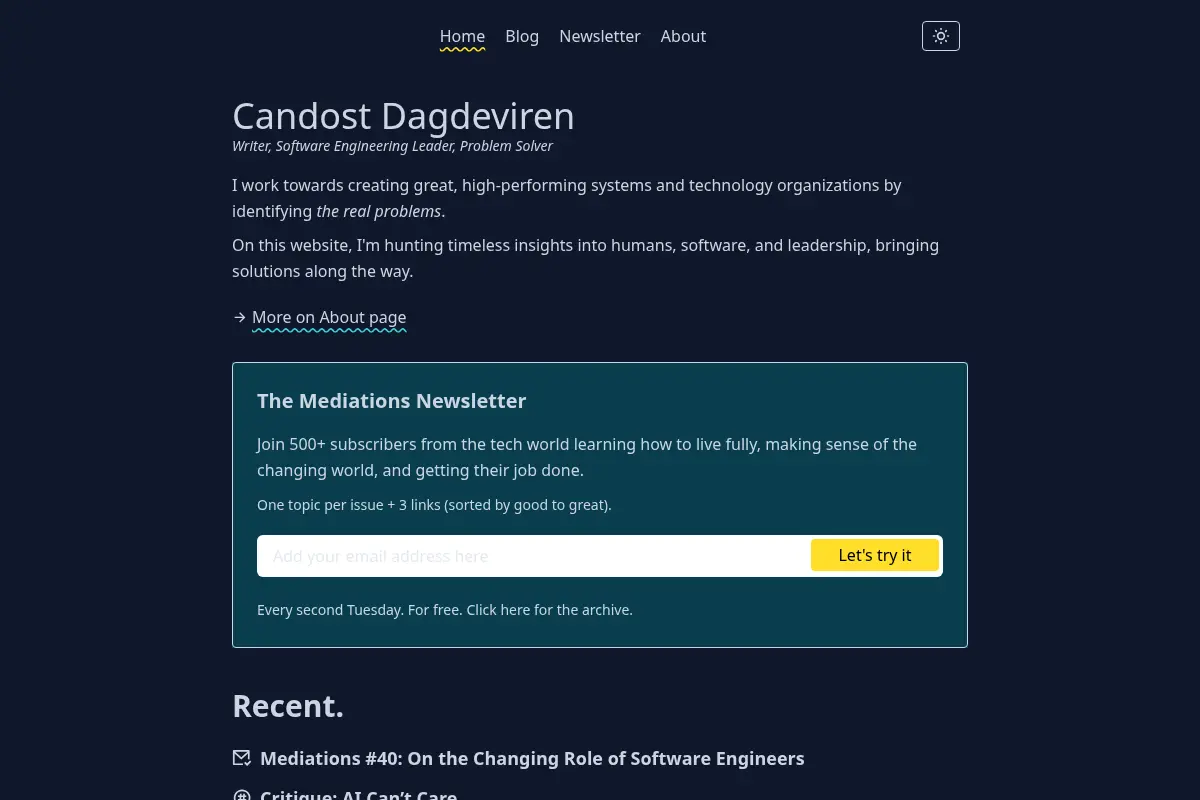 Candost's Blog