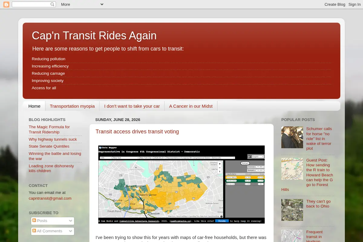 Cap'n Transit Rides Again