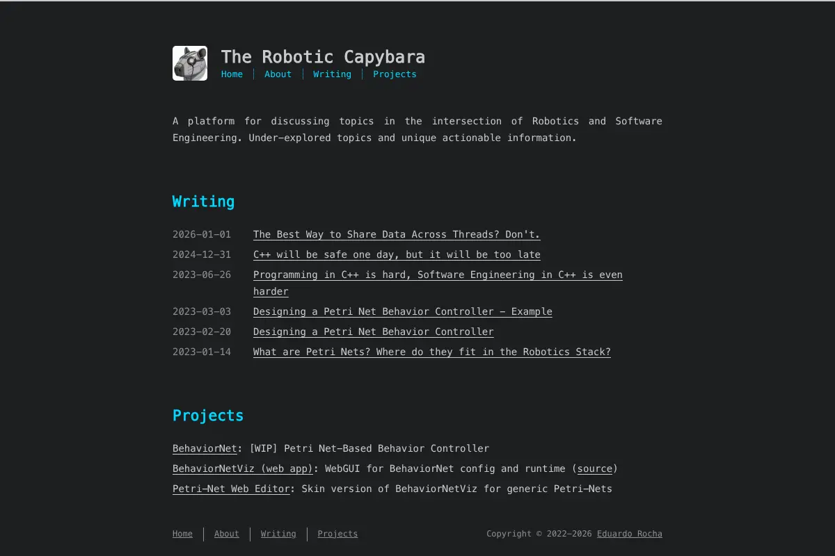 The Robotic Capybara