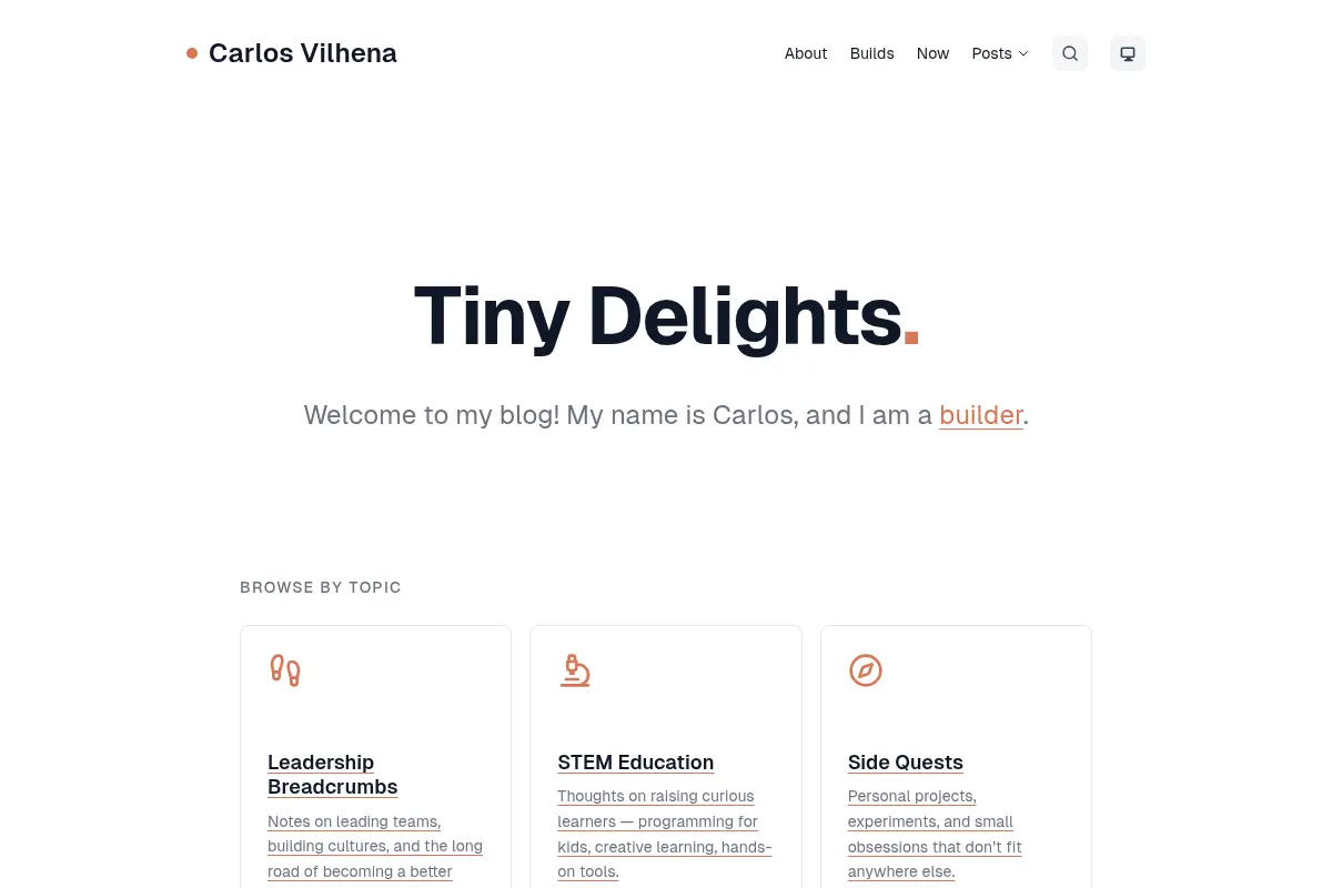 Tiny Delights — Carlos Vilhena