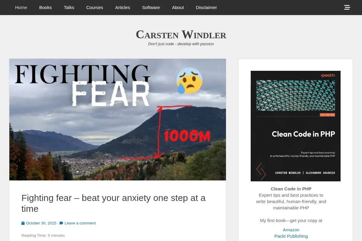 Carsten Windler - Don't just code - develop with passion