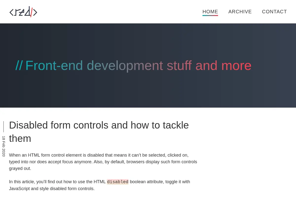 Front-end development stuff and more - Catalin Red