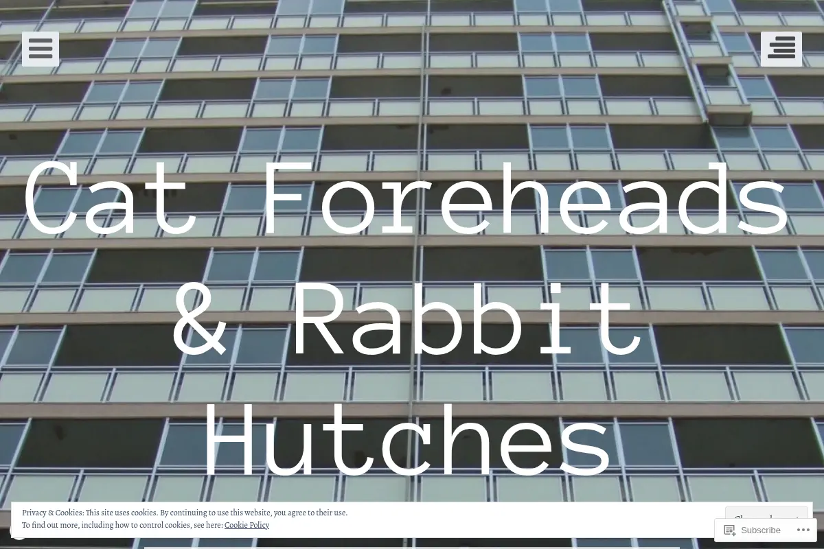 Cat Foreheads & Rabbit Hutches