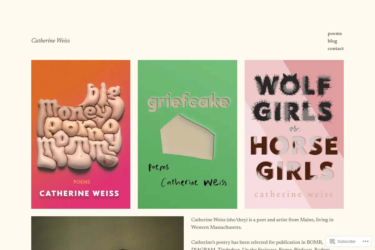 Catherine Weiss – poet