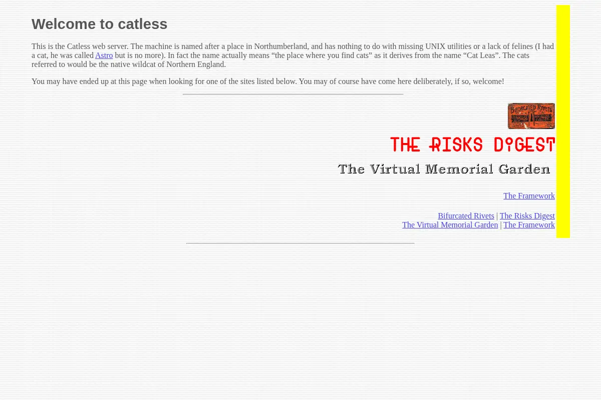 The Catless Web Server