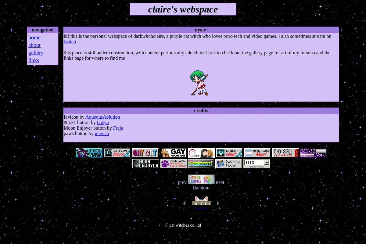 claire's webspace