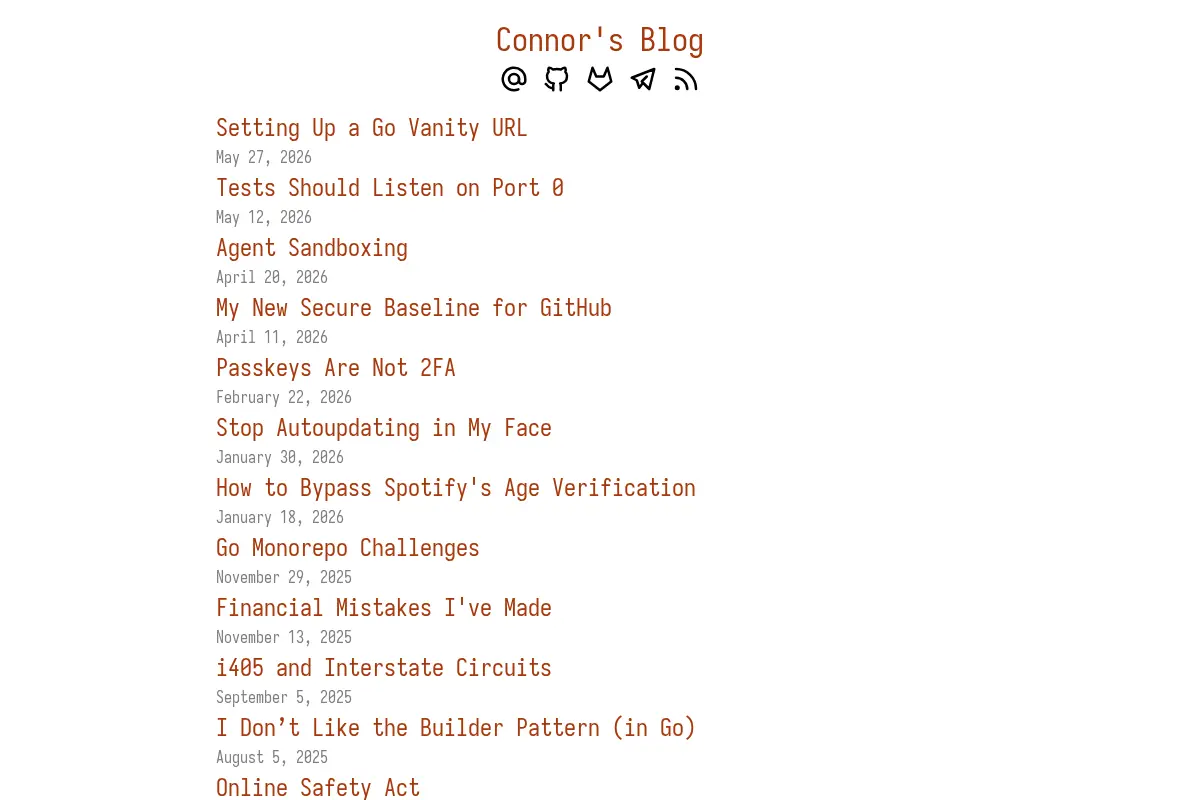 Connor's Blog
