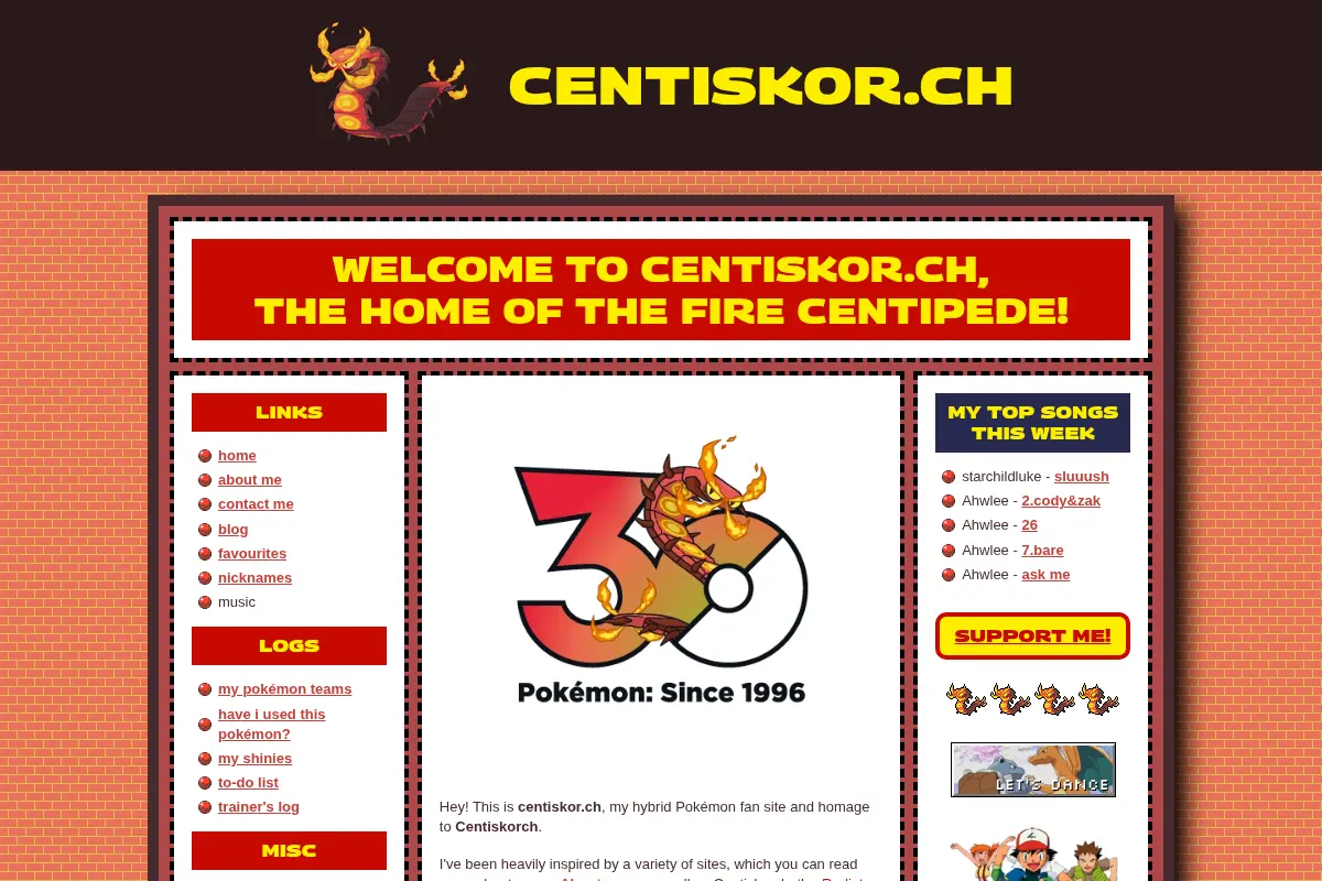 Centiskorch Fan Site