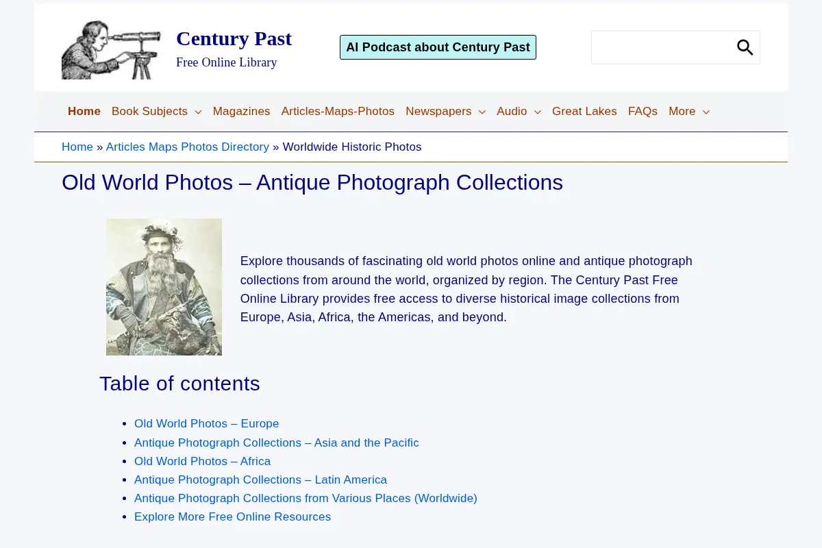 Old World Photos - Antique Photograph Collections