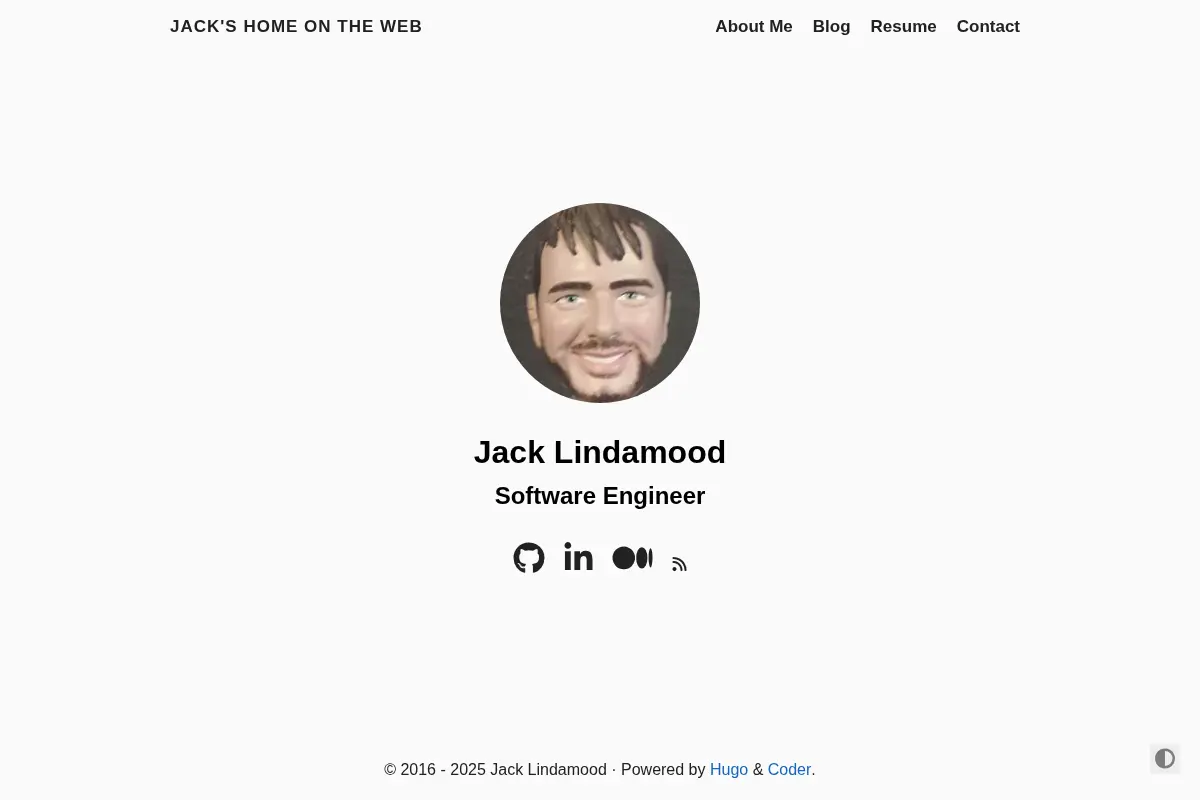 Jack's home on the web