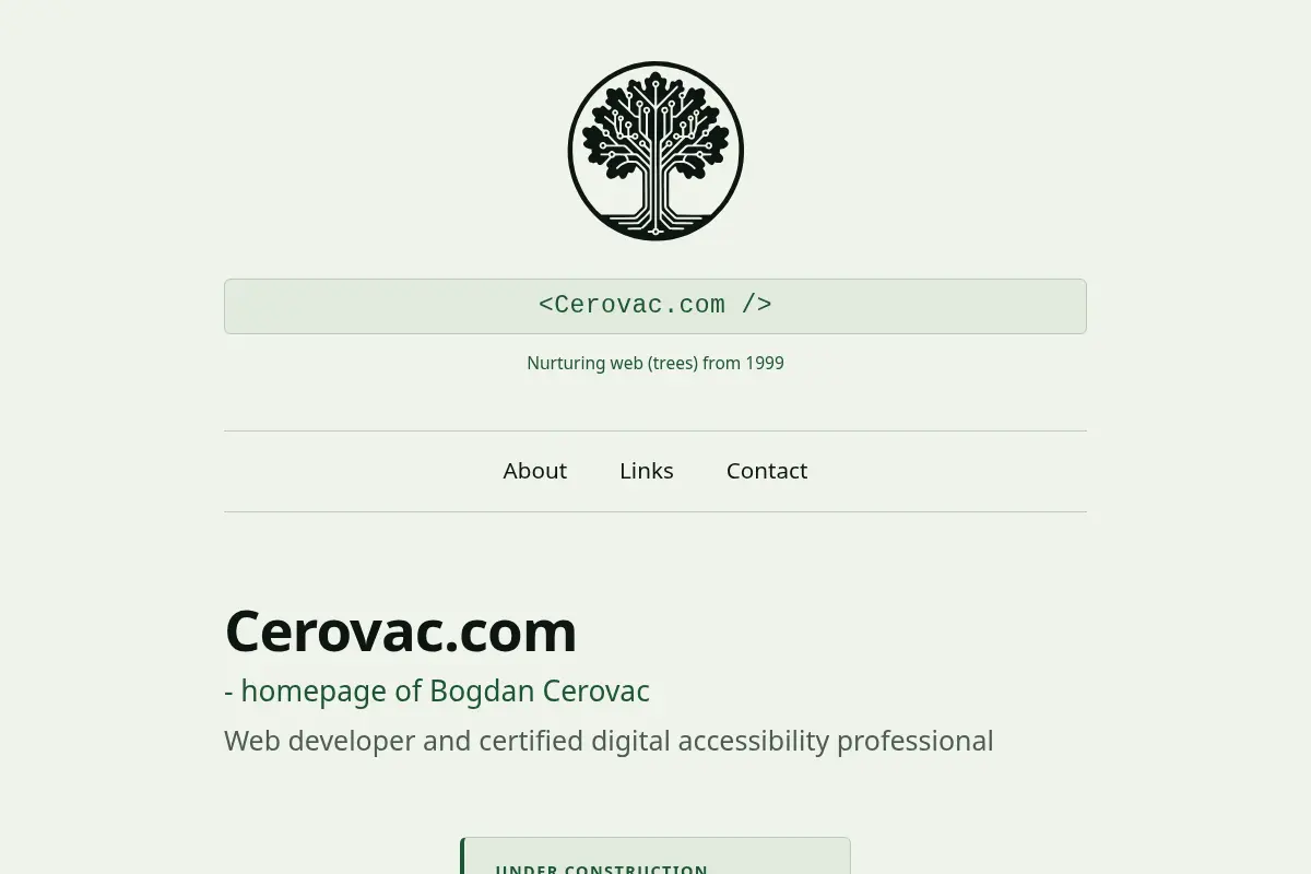 Bogdan Cerovac - Web Developer & Accessibility Professional