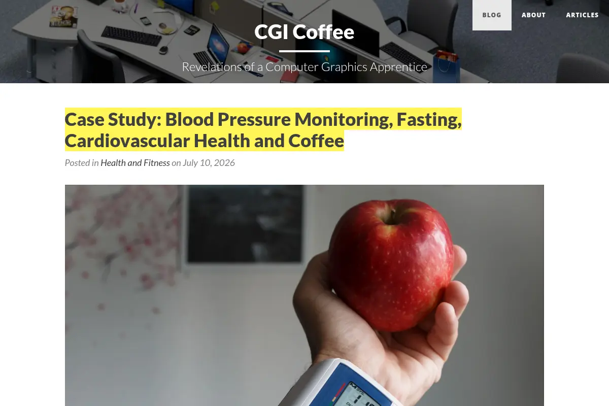 CGI Coffee - Revelations of a Computer Graphics Apprentice