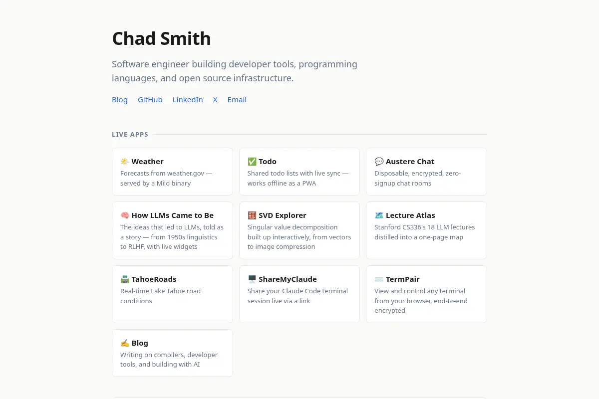 Chad Smith — Software Engineer