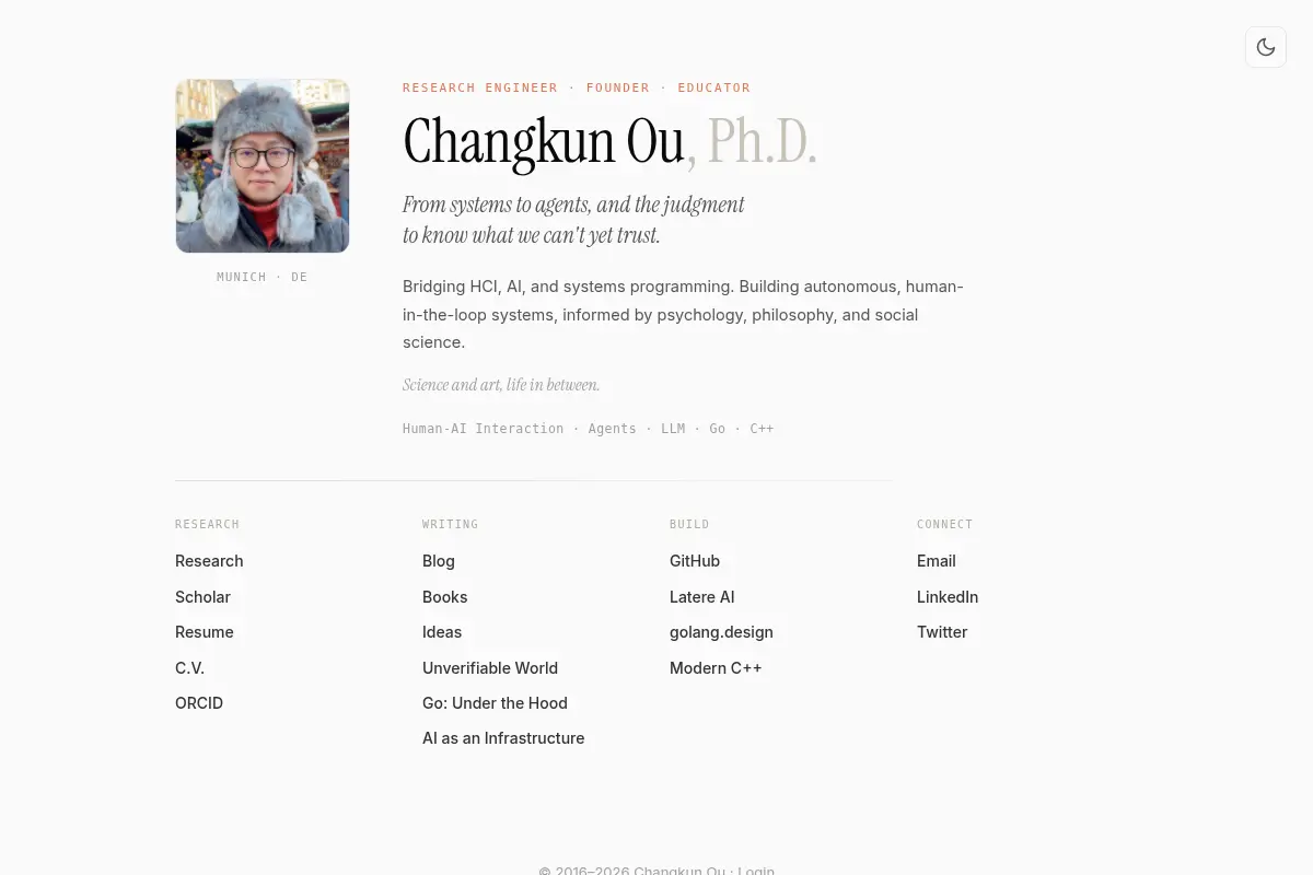 Changkun Ou, Ph.D.