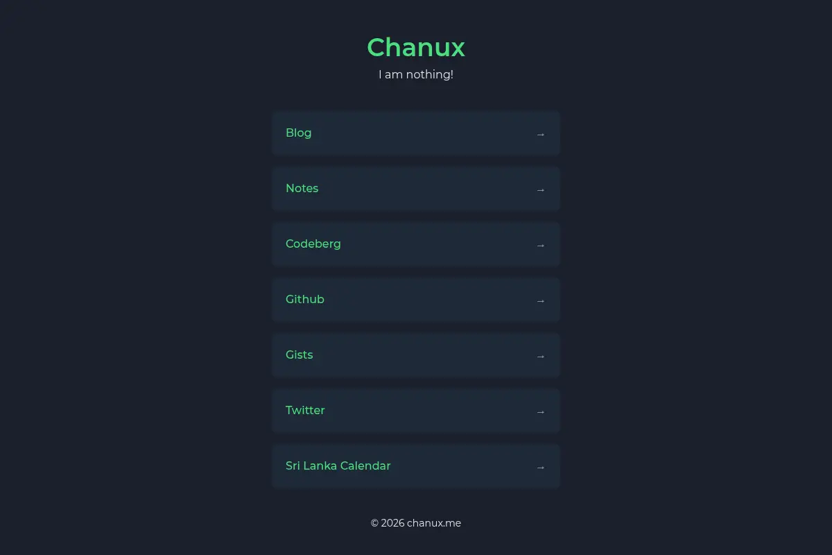 chanux.me