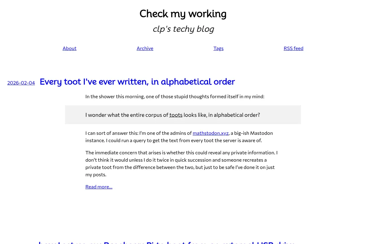 Check my working