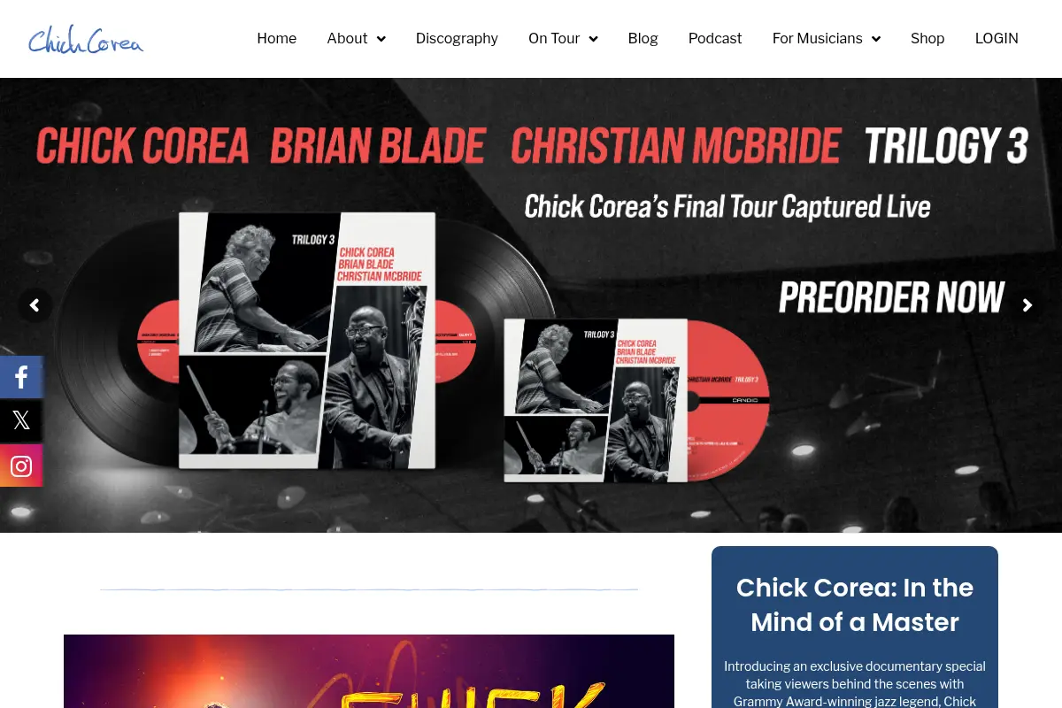 Chick Corea Official Site