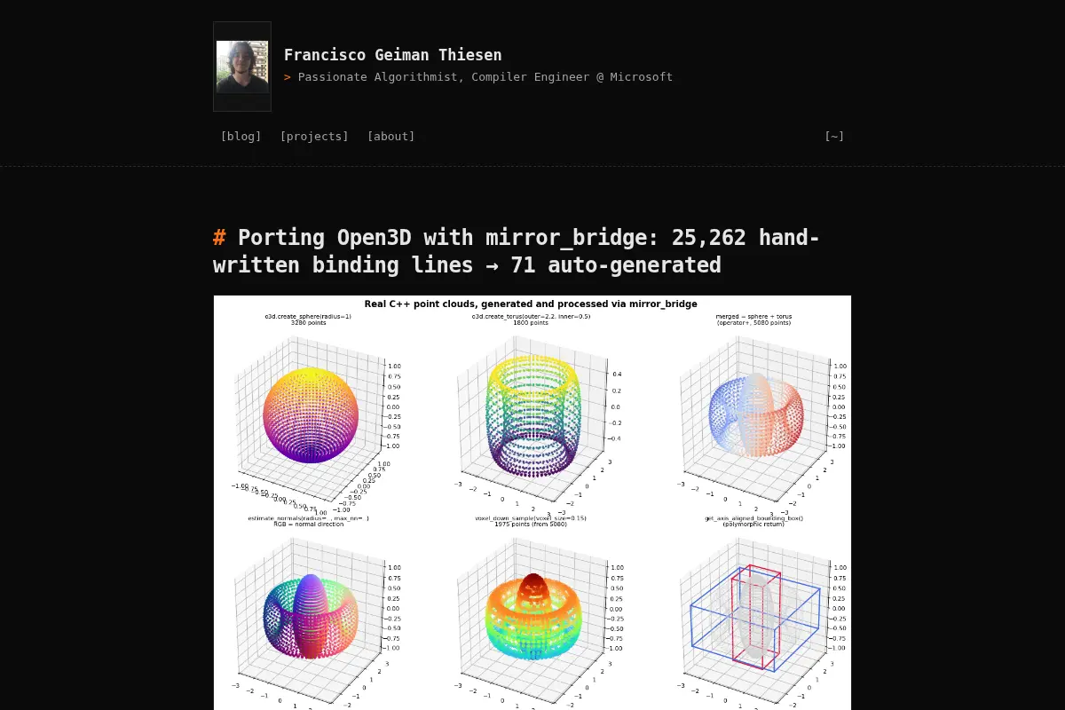 Francisco Geiman Thiesen â Passionate Algorithmist, Compiler Engineer @ Microsoft