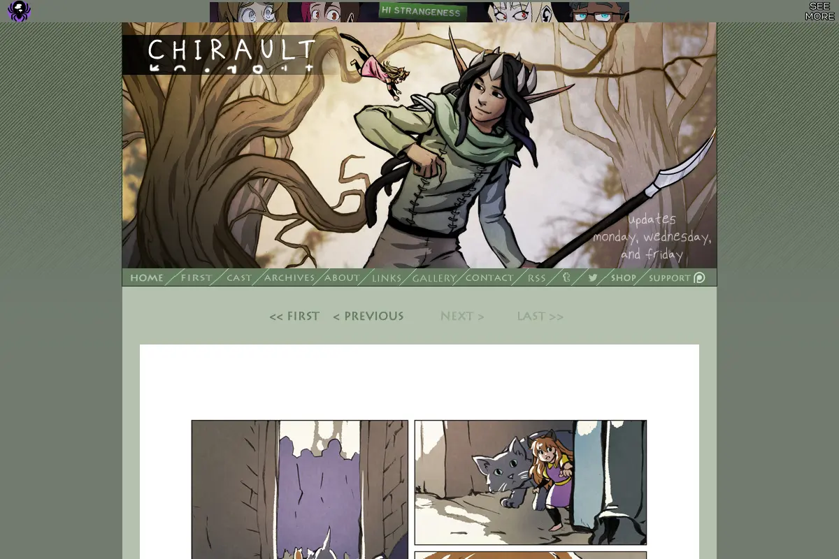 Scarf boy wuz here: a webcomic