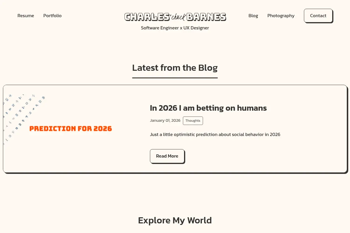 Charles Barnes - Frontend Developer