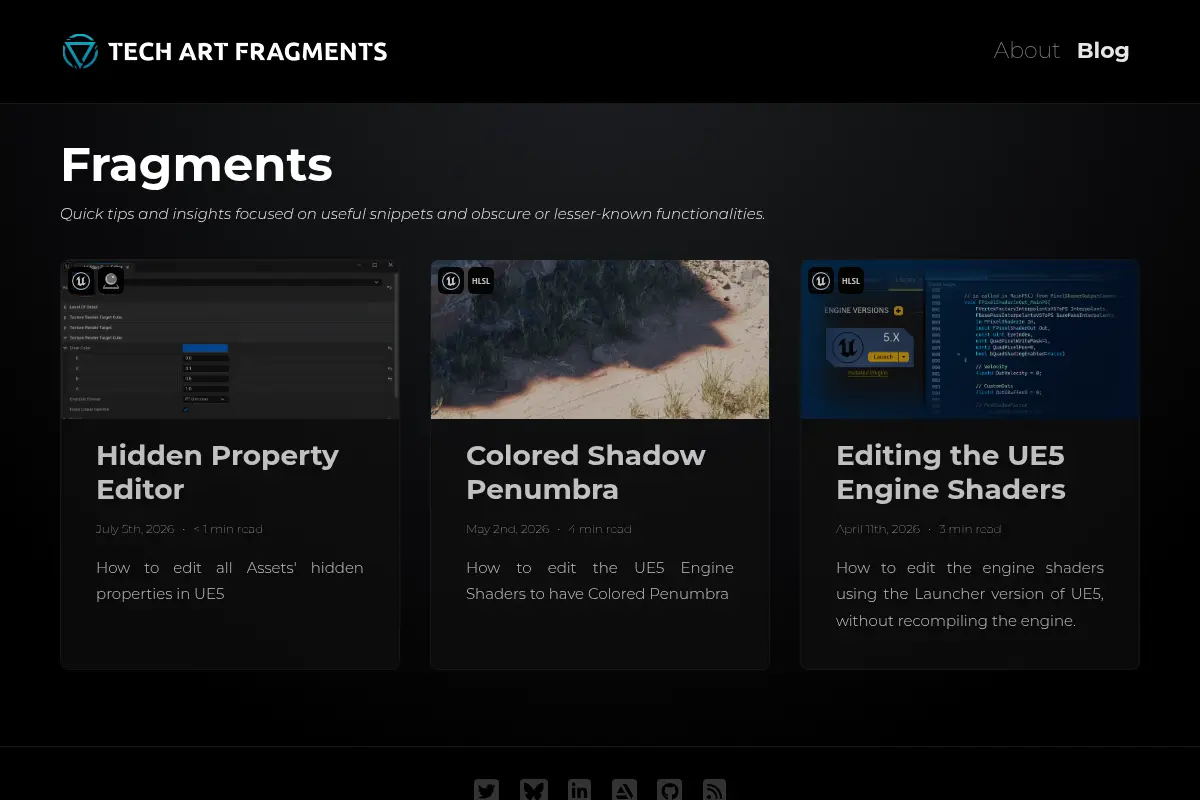 Tech Art Fragments