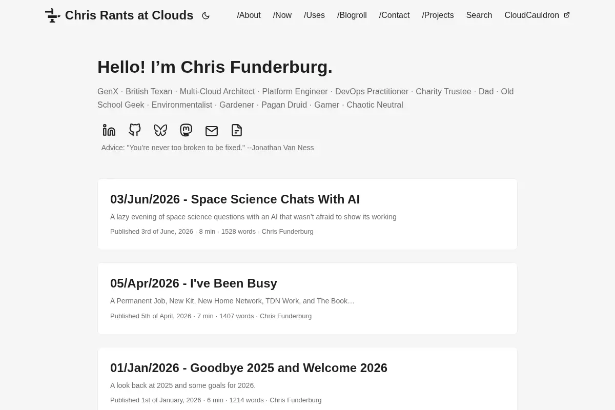 Chris Rants at Clouds