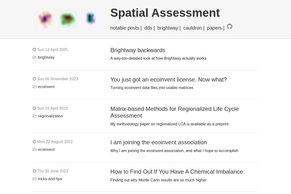 Spatial Assessment
