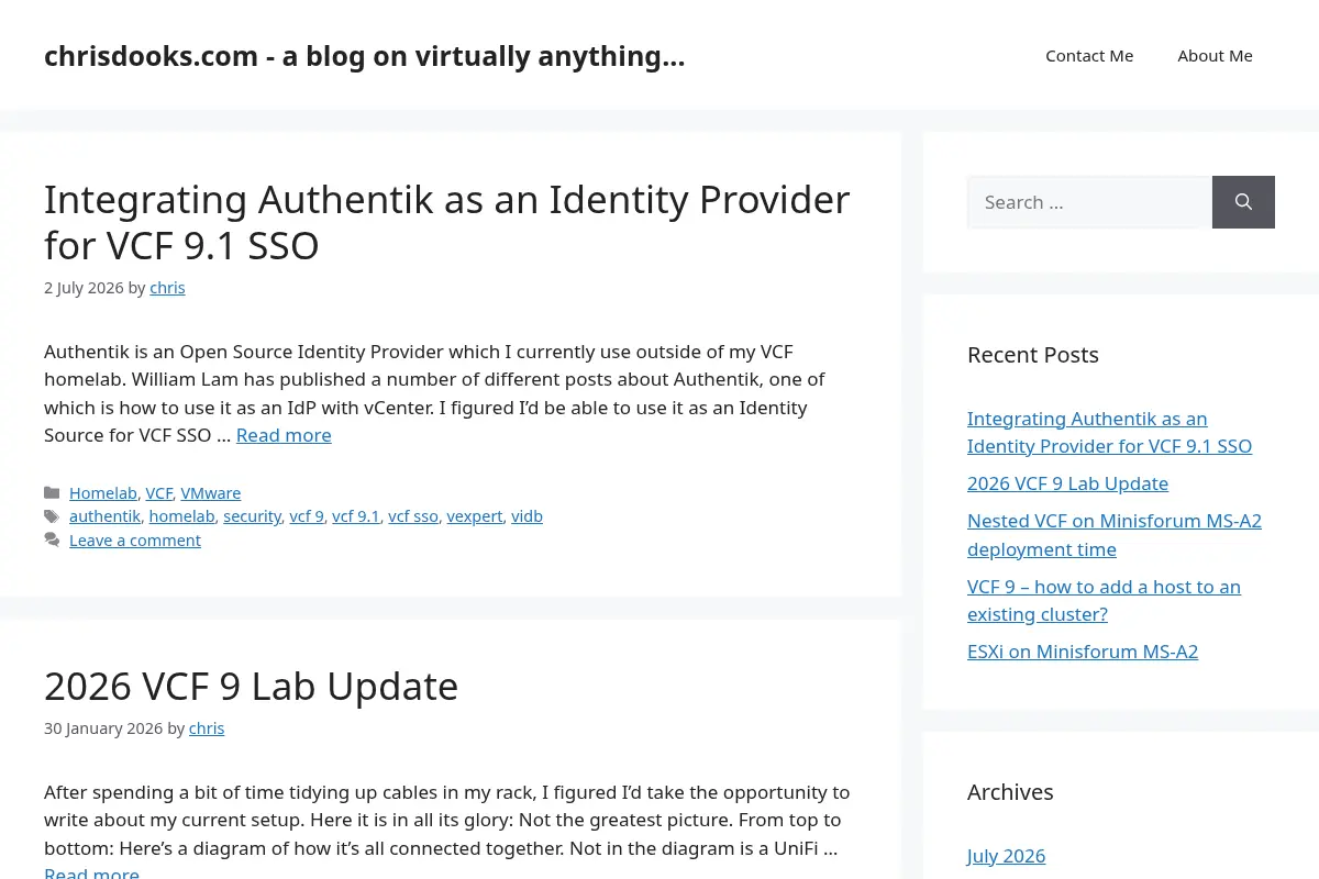 Chris Dooks' Tech Blog