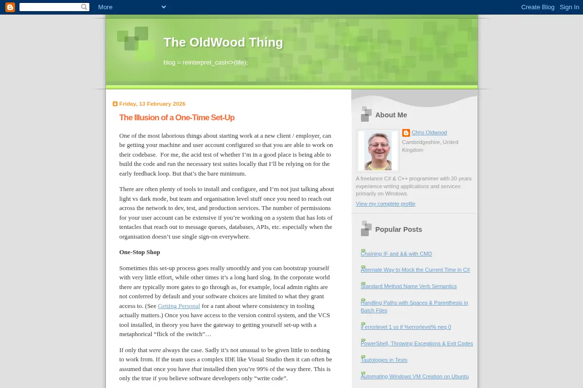 The OldWood Thing