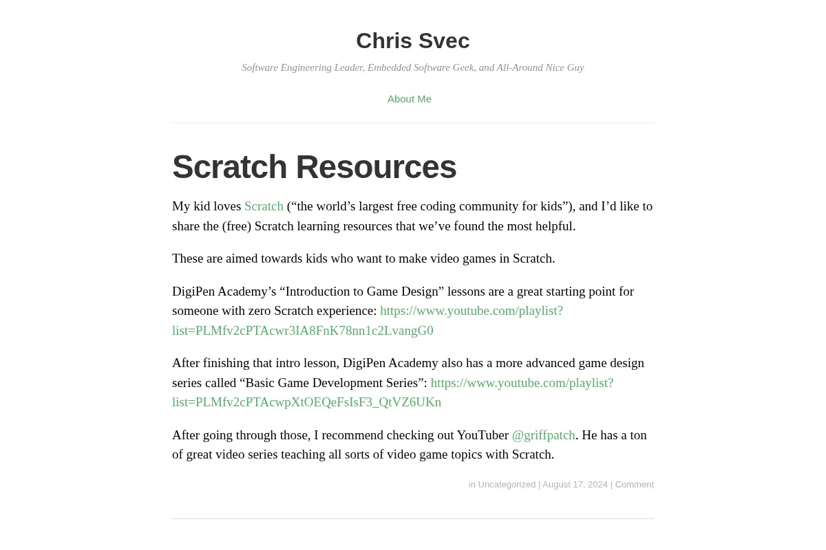 Chris Svec – Software Engineering Leader, Embedded Software Geek, and All-Around Nice Guy