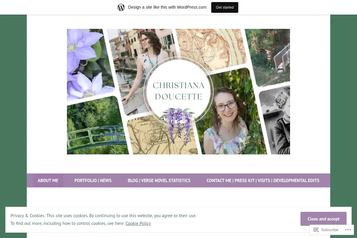 Christiana Doucette – Poet, Author, and Verse Novelist