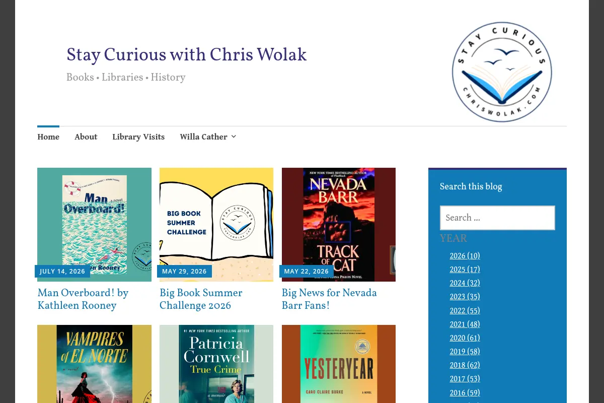 Stay Curious with Chris Wolak • Books • Libraries • History
