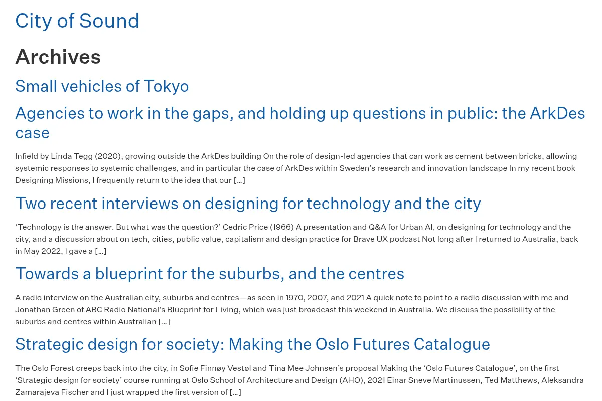 City of Sound